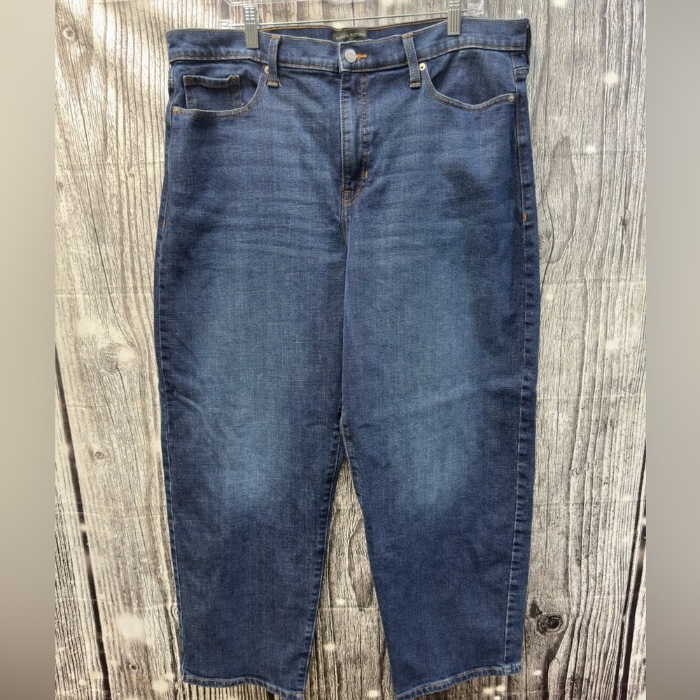 Banana Republic High Rise Barrel Jean 33/16
